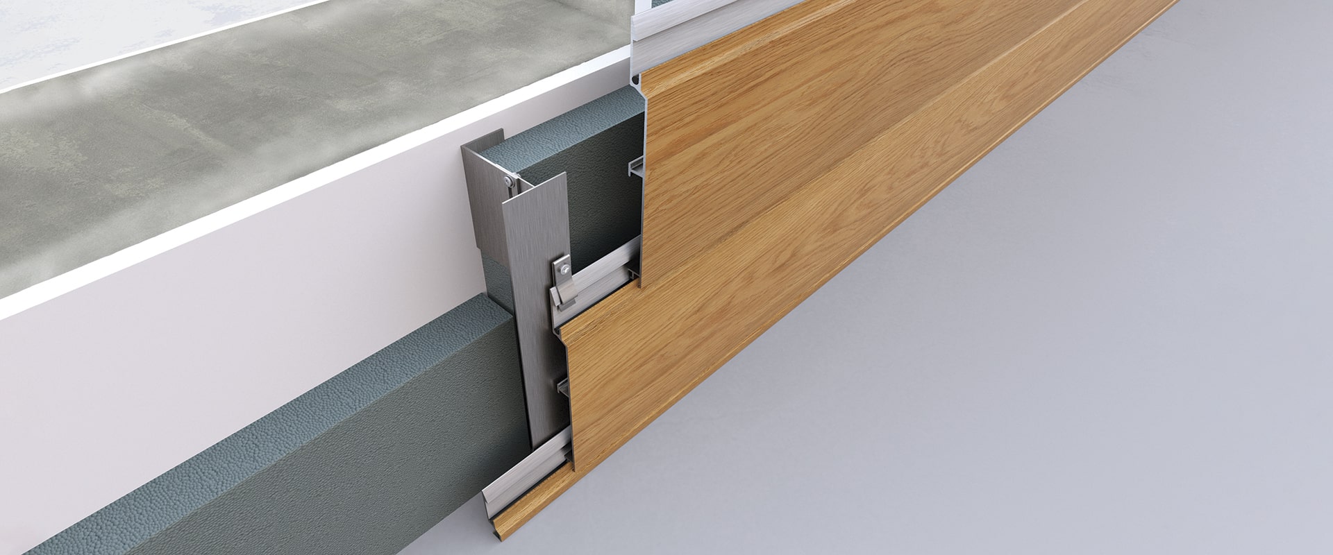 Cladding: applicazione doghe in alluminio per facciate