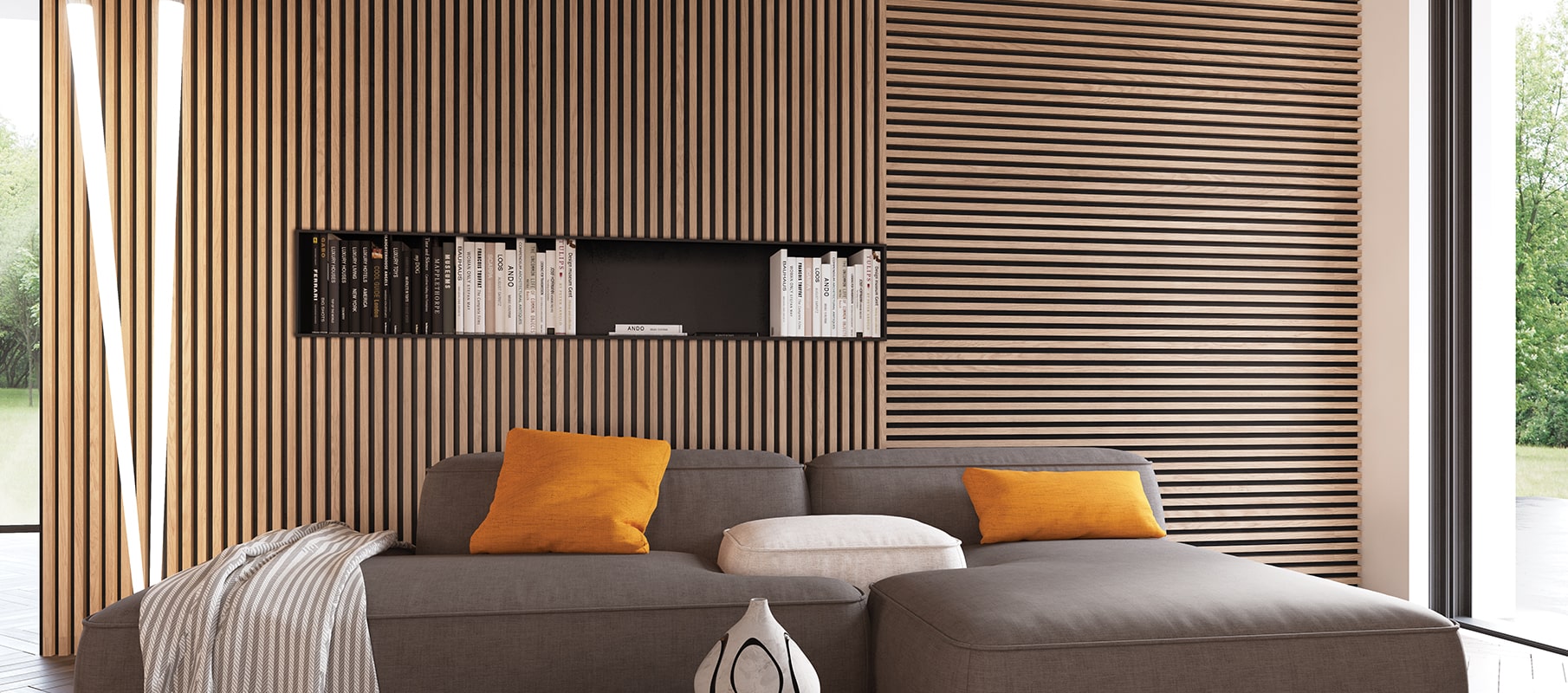 Battens Light rivestimento in alluminio per pareti interne