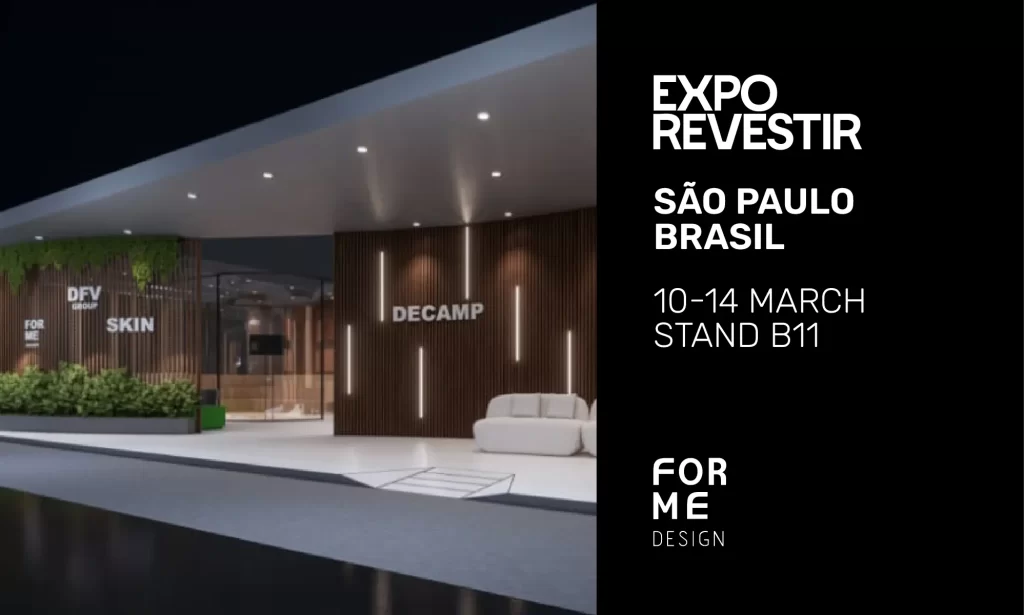 ForMe Design partecipa all'Expo Revestir 2025 in Brasile, 10-14 Marzo, Stand B11