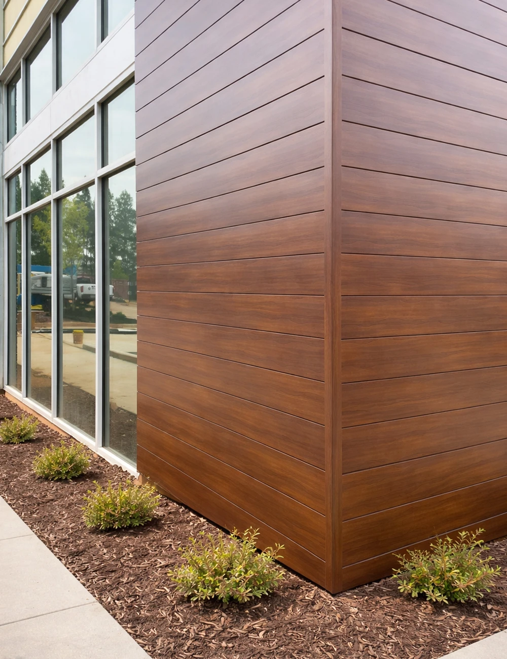 Rivestimento in alluminio per facciate della sede di Caldwell Constructors